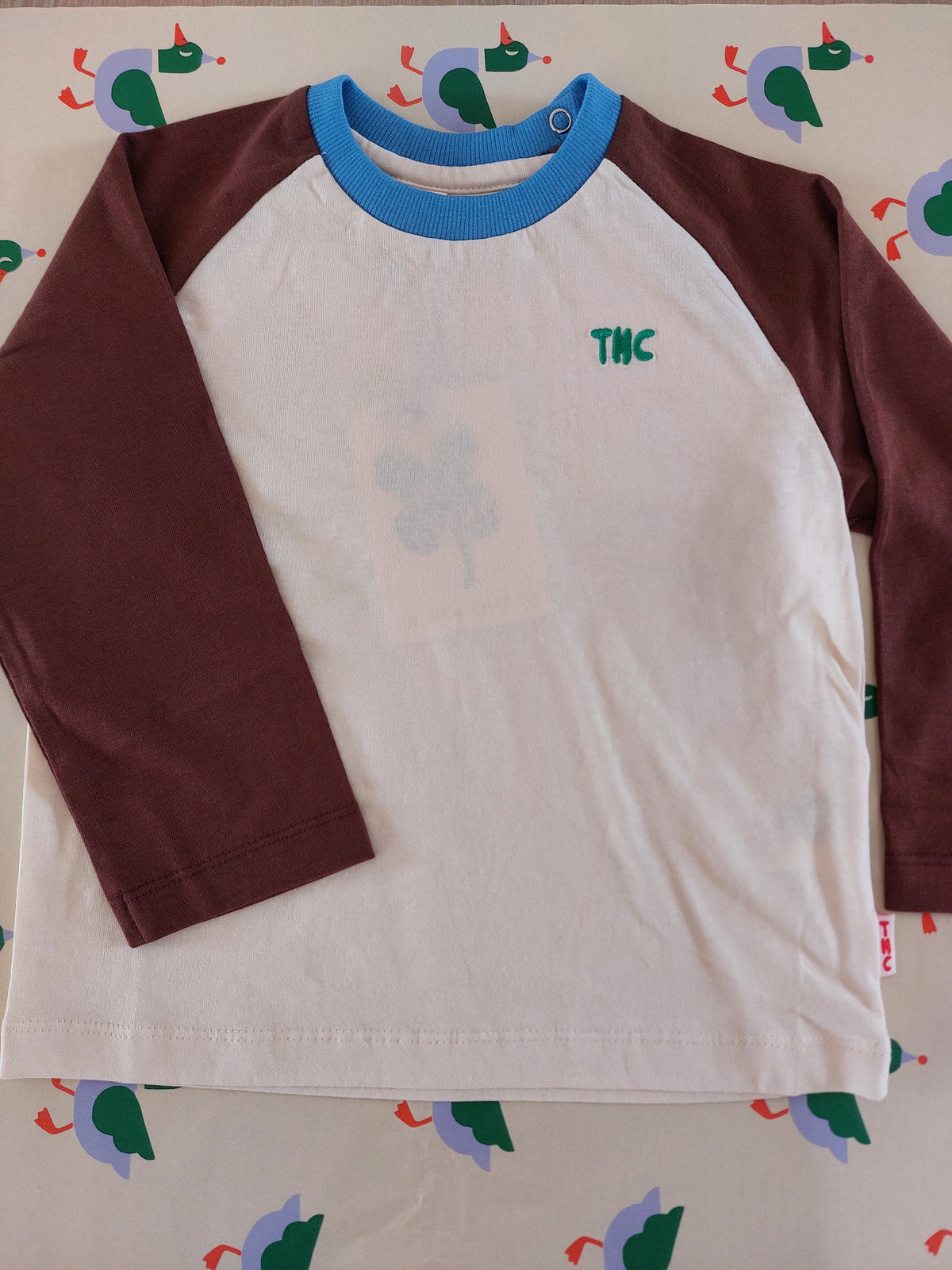 T-shirt bruin/beige TNC