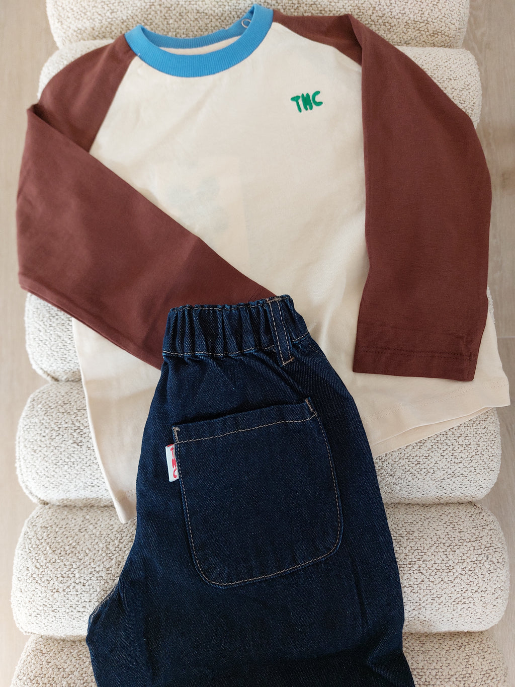 T-shirt bruin/beige TNC