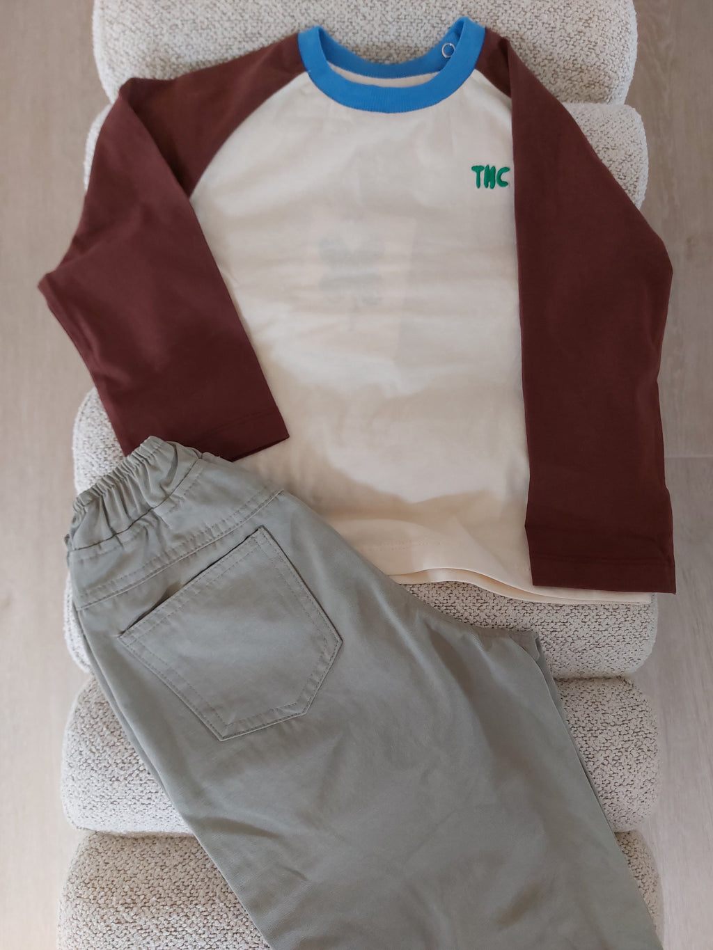 T-shirt bruin/beige TNC
