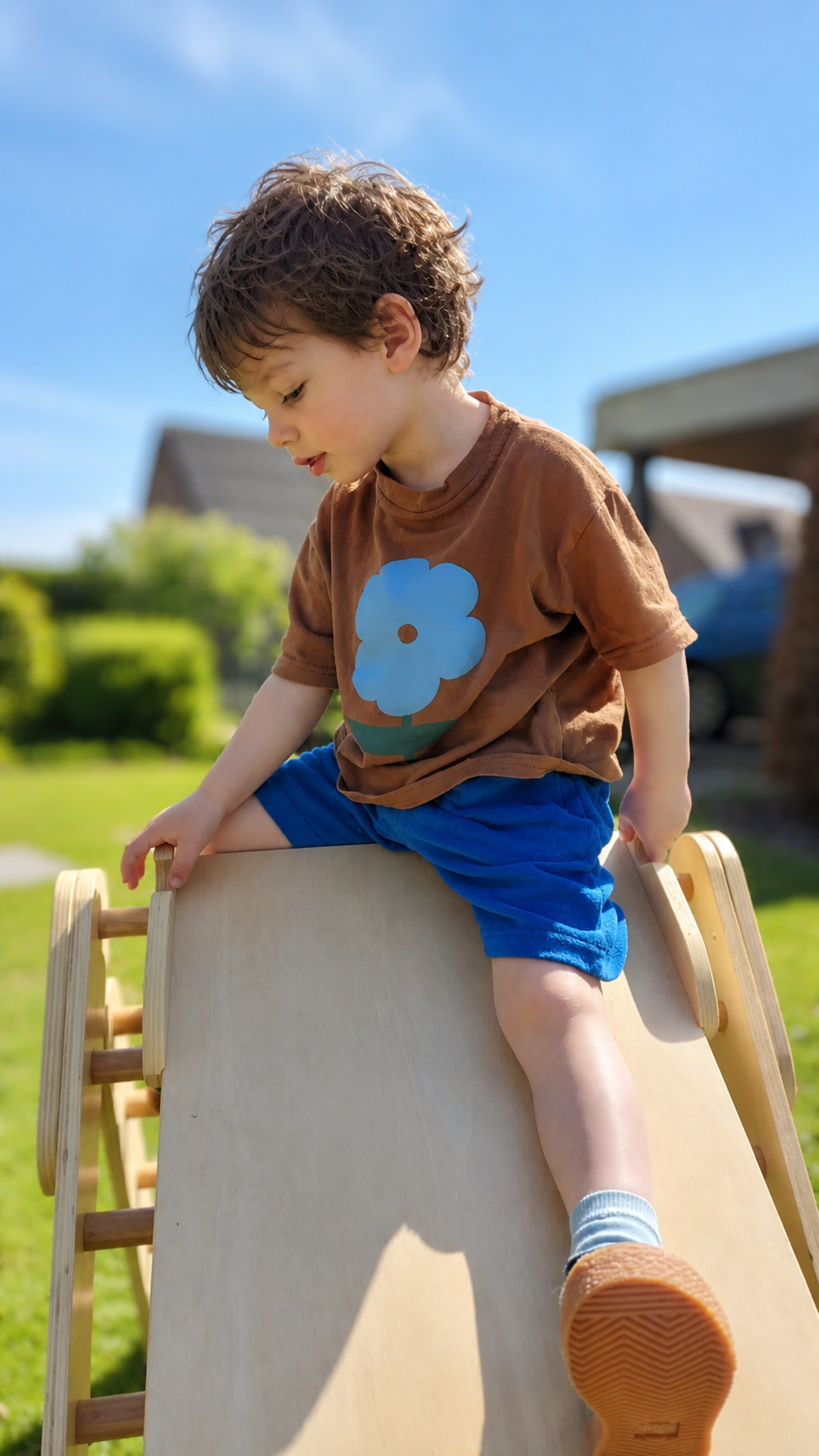 Short blauw
