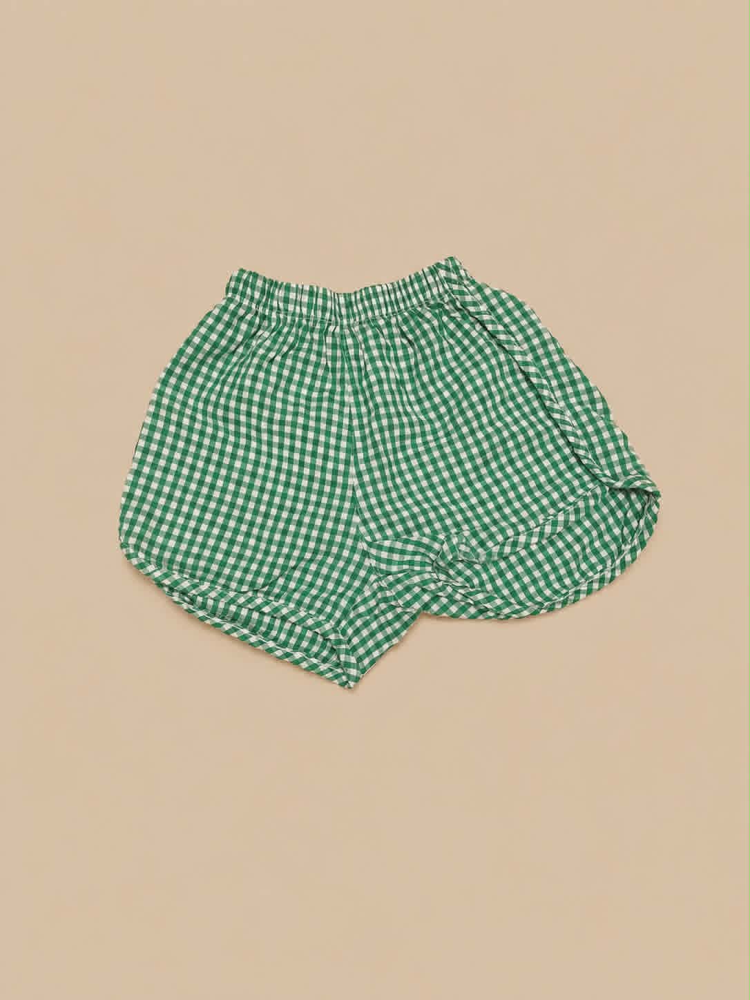 Short ruitjes groen